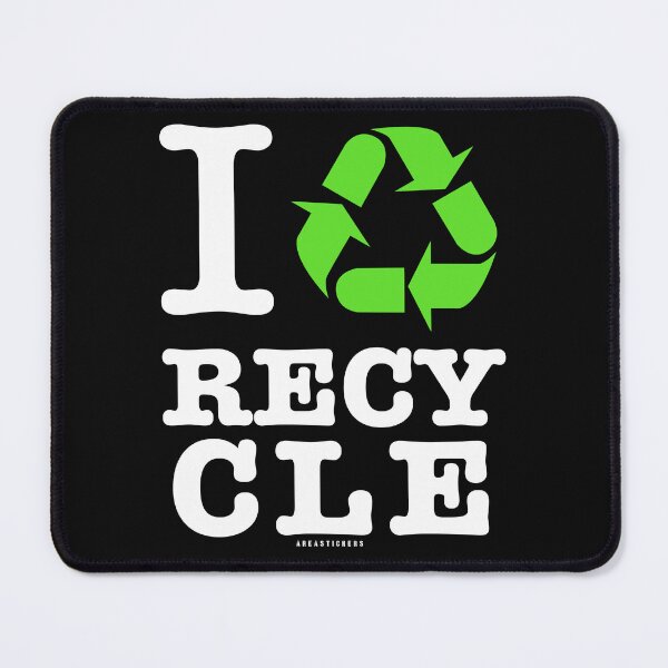 Item preview, I Love Recycle - Black designed and sold by AreaStickers.