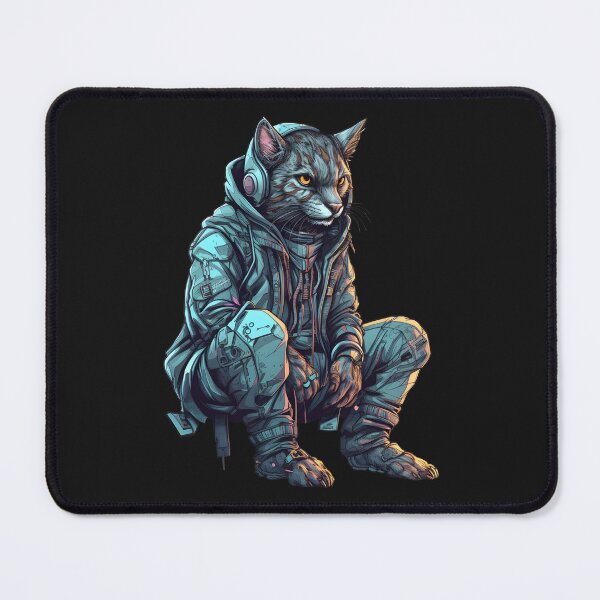Item preview, Cyberpunk cat designed and sold by hamishby.