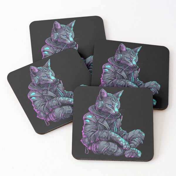 Item preview, Cyberpunk cat designed and sold by hamishby.