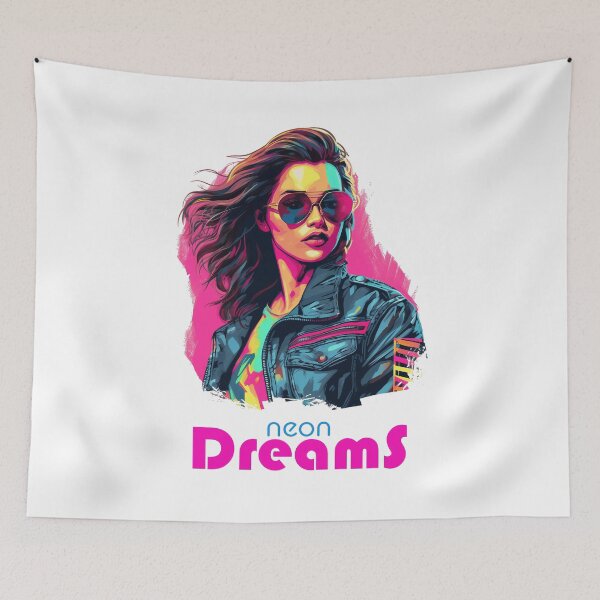 Item preview, Neon Dreams - Bishop - Neon Cyberpunk Girl  designed and sold by AntibodyDP7.