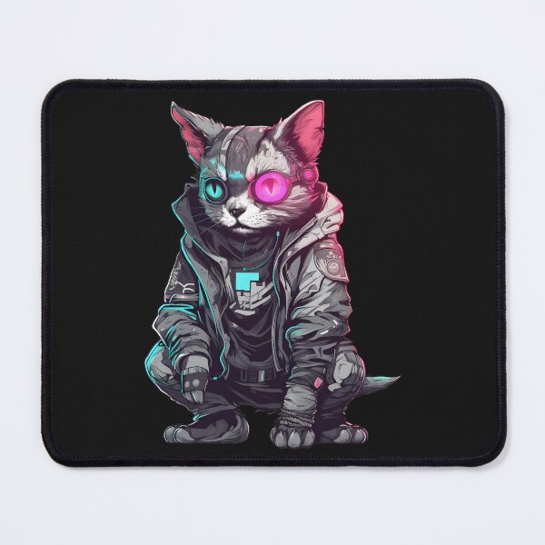 Item preview, Cyberpunk cat designed and sold by hamishby.