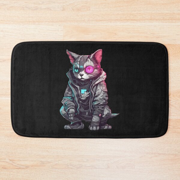 Artikelvorschau, Cyberpunk-Katze entworfen und verkauft von hamishby.