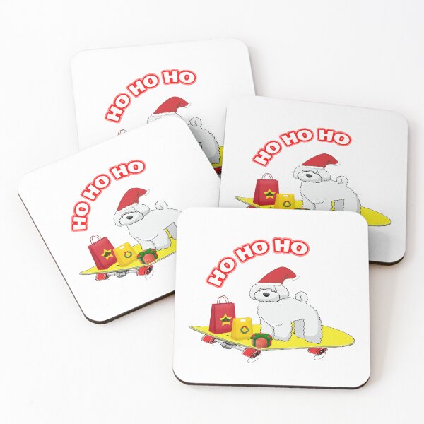 Item preview, Christmas Skateboarding Dog Santa, its perfect gift for Christmas day designed and sold by Custom Crest.