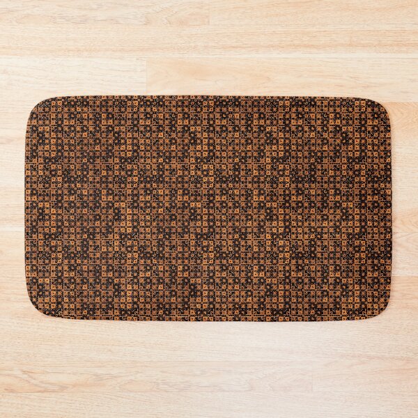 Item preview, Rich Deep Golden Brown Check Pattern designed and sold by Trevor Hirst.