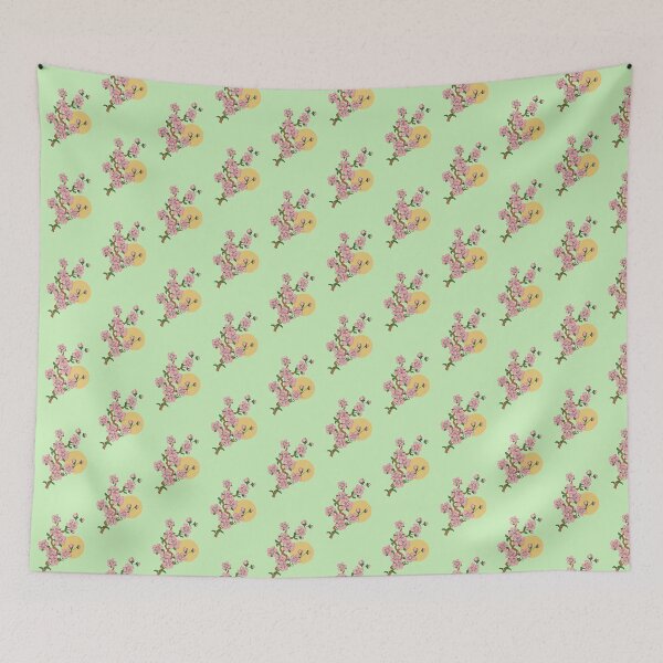 Item preview, PEACH BLOSSOM SPRIG AND SUN CROSS STITCH. designed and sold by coffeeflavour.