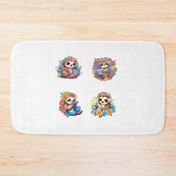 Item preview, Funny Sloths with Tablets designed and sold by AdiRemba.