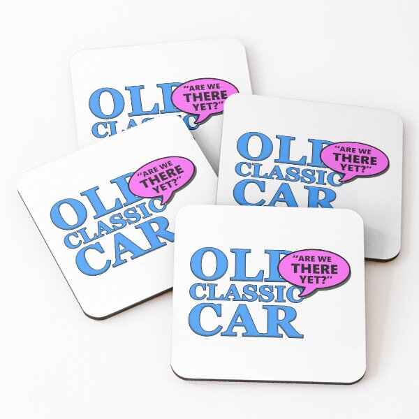 Item preview, "Are We There Yet?" (white background) designed and sold by OldClassicCar.