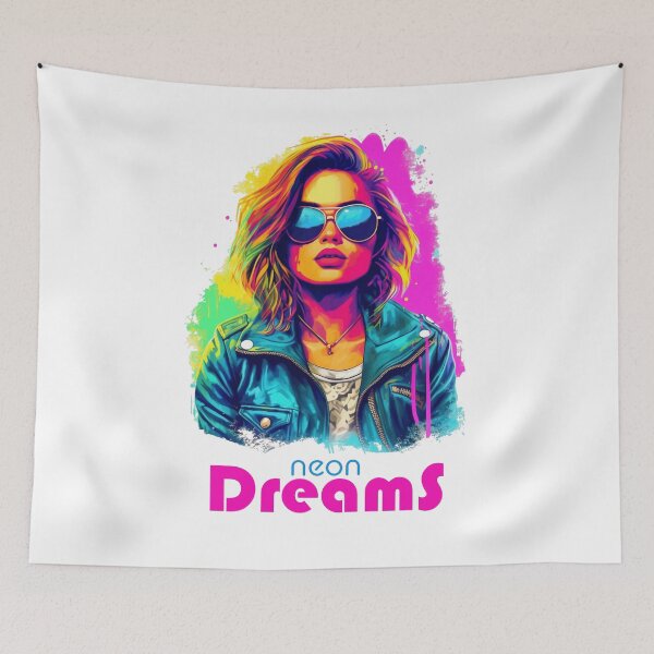 Item preview, Neon Dreams - Kaine - Neon Cyberpunk Girl  designed and sold by AntibodyDP7.