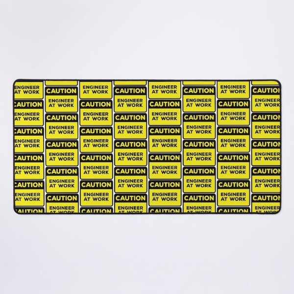 Item preview, Yellow Road Sign - Caution Engineer at Work designed and sold by Rhu Creations.