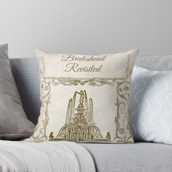 Item preview, Brideshead Revisted Fountain Book Cover in Gold designed and sold by Roaming  the Greenwood.