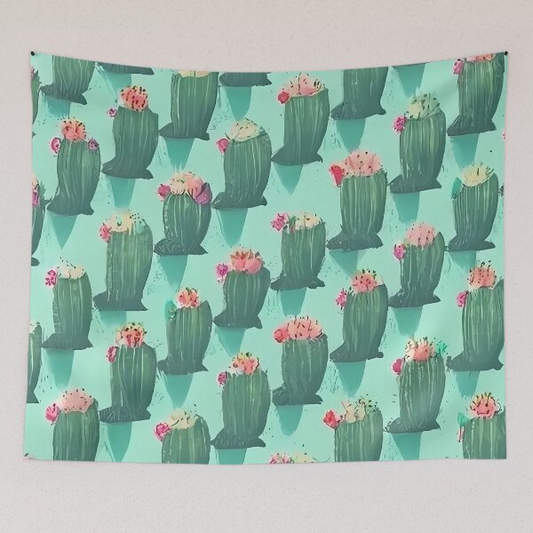 Item preview, Cactus flower pastel color pattern for summer days designed and sold by RicsArtistry.