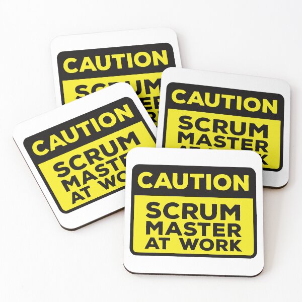 Item preview, Yellow Road Sign - Scrum Master at Work designed and sold by Rhu Creations.
