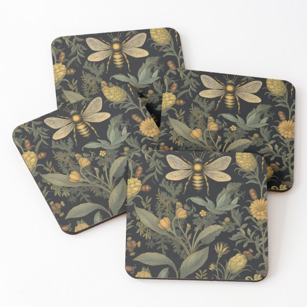 Item preview, Plant and Bee Pattern designed and sold by westminstershop.