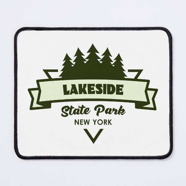 Item preview, Lakeside State Park New York Trees And Ribbon designed and sold by bivenart.