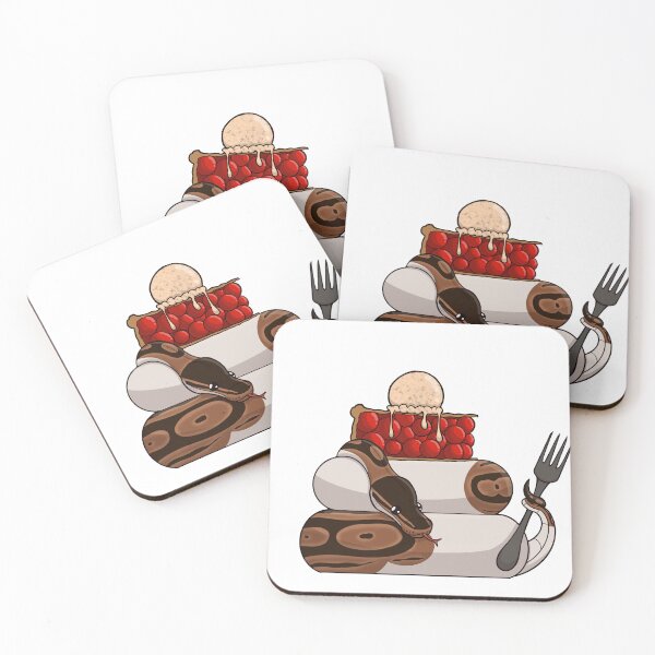Item preview, Pied Python with Pie designed and sold by Upbeat-Cryptid.