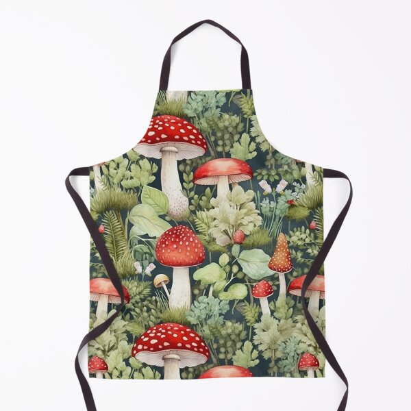 Item preview, Enchanting Fungi: A Simple Watercolor Seamless Pattern of Mushrooms designed and sold by SeamlessGuru.
