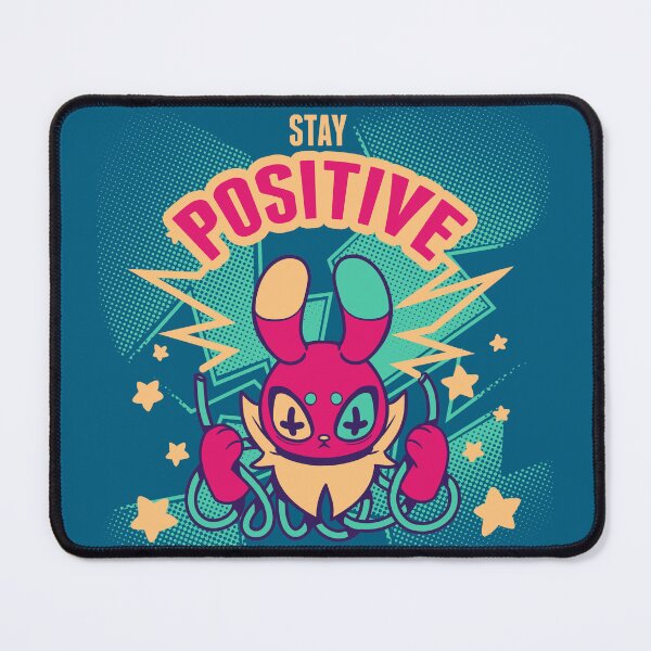 Item preview, stay positive crazy rabbit designed and sold by nicolob.