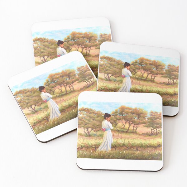 Item preview, Woman walking in Sonoma California vineyard wine lover designed and sold by Fantasyart123.