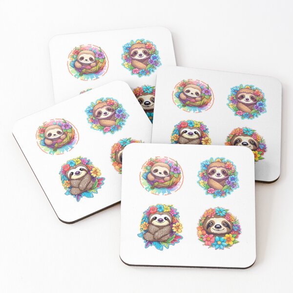 Item preview, Sweet Smiling Sloths designed and sold by AdiRemba.