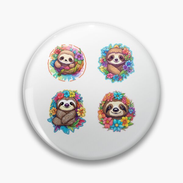 Item preview, Sweet Smiling Sloths designed and sold by AdiRemba.
