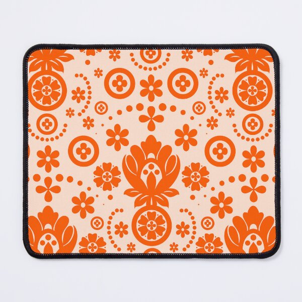 Item preview, Floral Eyelet Lace Pattern - Orange Peach designed and sold by SilverPegasus.