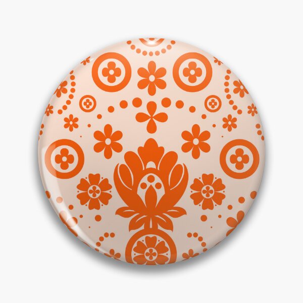Item preview, Floral Eyelet Lace Pattern - Orange Peach designed and sold by SilverPegasus.