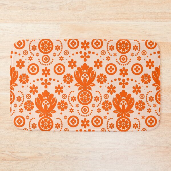 Item preview, Floral Eyelet Lace Pattern - Orange Peach designed and sold by SilverPegasus.