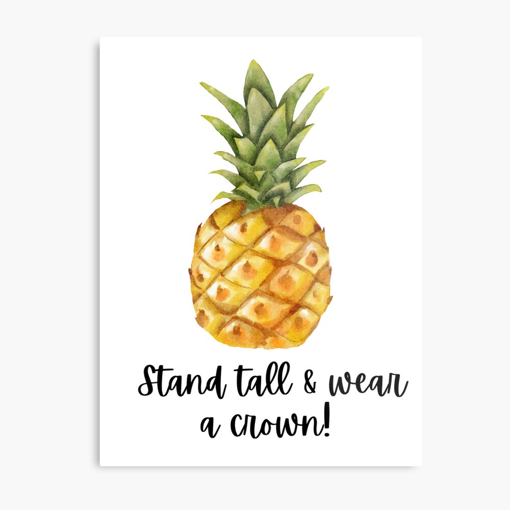 Pineapple Stand Tall Water Bottle Green Gloss