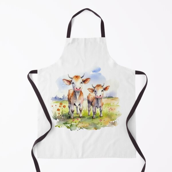 Item preview, Cute Baby Cows Watercolor Style designed and sold by DelgadoStudio.
