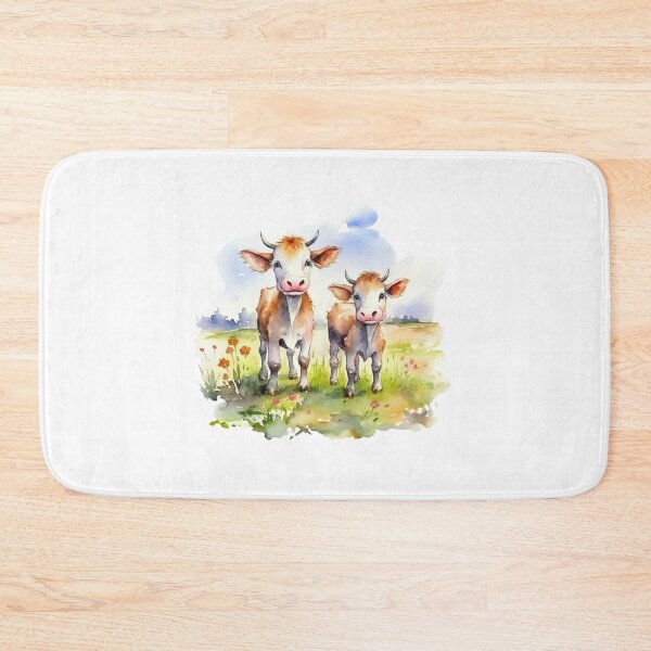 Item preview, Cute Baby Cows Watercolor Style designed and sold by DelgadoStudio.