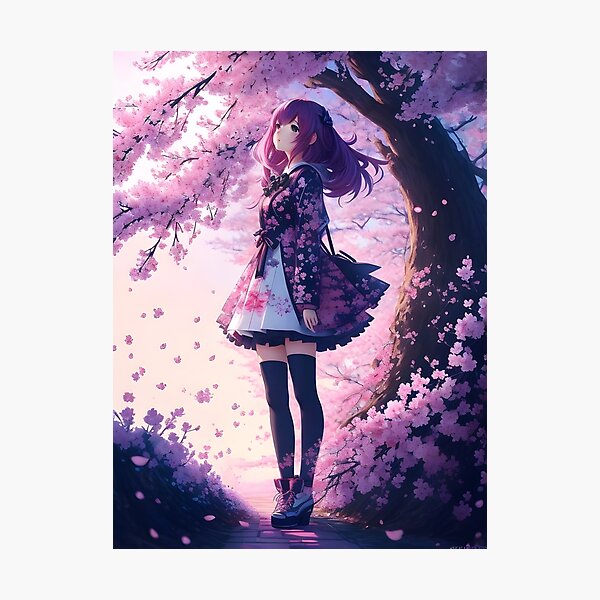 Item preview, Cherry Blossoms Girl designed and sold by CUpToDate.