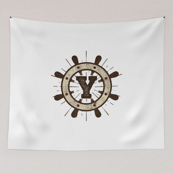 Item preview, Monogram Y Vintage Ship Wheel  designed and sold by simplymonogram.