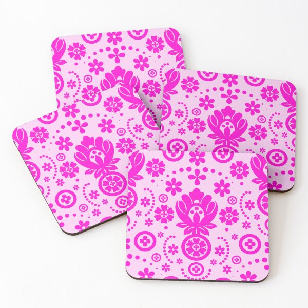 Item preview, Floral Eyelet Lace Pattern - Magenta Pink designed and sold by SilverPegasus.