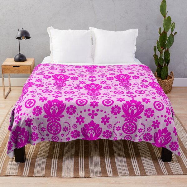 Item preview, Floral Eyelet Lace Pattern - Magenta Pink designed and sold by SilverPegasus.