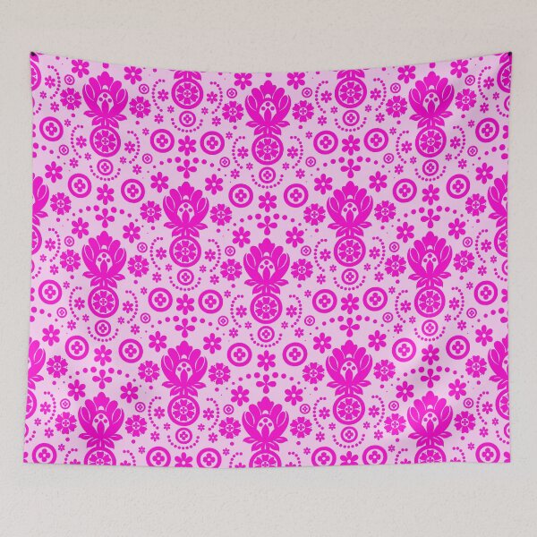 Item preview, Floral Eyelet Lace Pattern - Magenta Pink designed and sold by SilverPegasus.