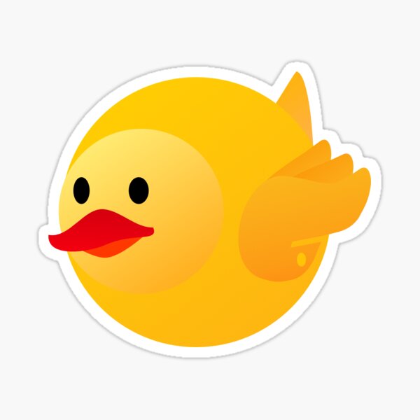 Ducky sphere Sticker