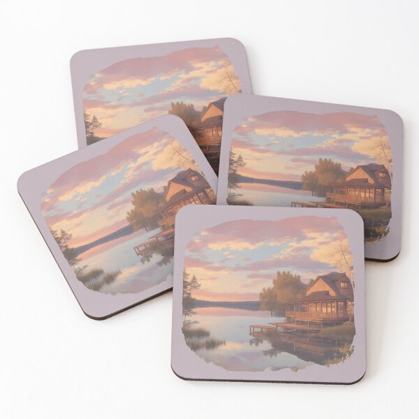 Item preview, Vintage House by the Lake Evening designed and sold by JacobVisuals.