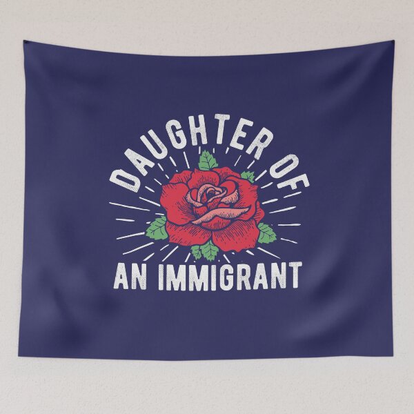 Item preview, Daughter Of An Immigrant Pride Chingona Spanish Rose Hispanic Heritage  designed and sold by alenaz.