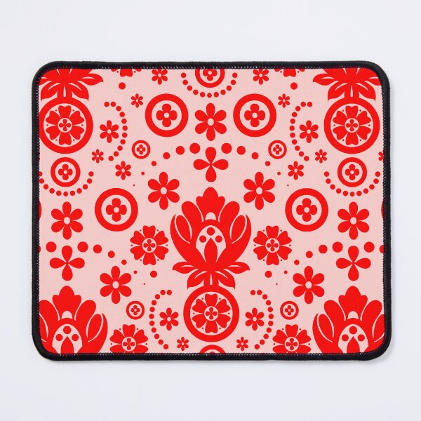 Item preview, Floral Eyelet Lace Pattern - Red and Pink designed and sold by SilverPegasus.