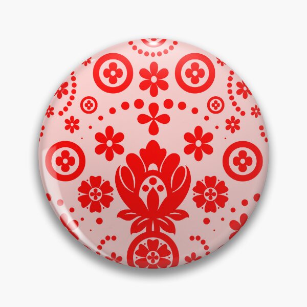 Item preview, Floral Eyelet Lace Pattern - Red and Pink designed and sold by SilverPegasus.