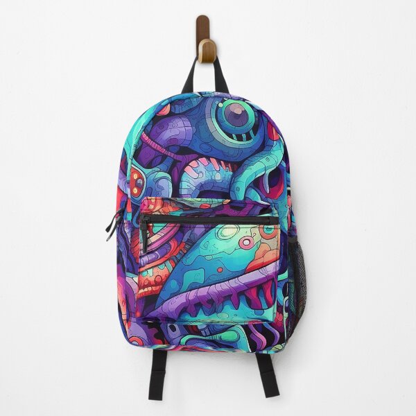 Item preview, Alien Demon Colorful Doodle Pattern designed and sold by Desfix.