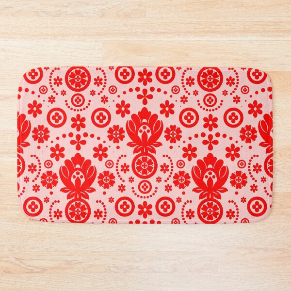 Item preview, Floral Eyelet Lace Pattern - Red and Pink designed and sold by SilverPegasus.