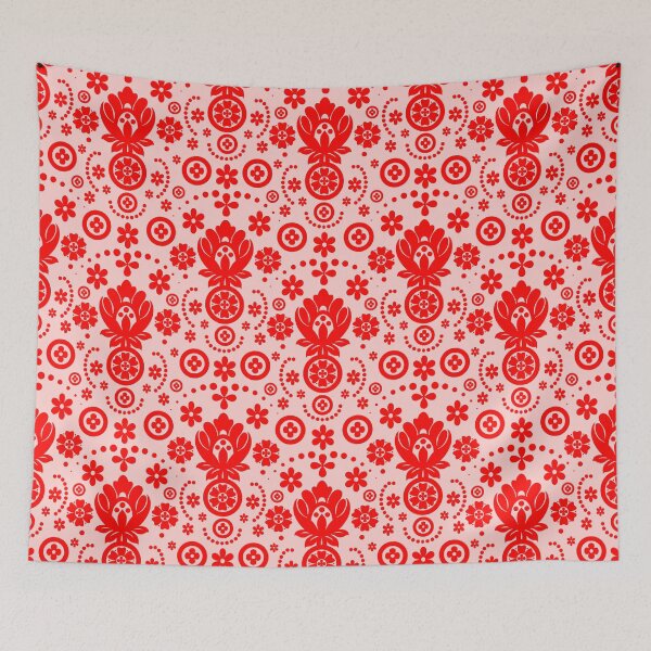 Item preview, Floral Eyelet Lace Pattern - Red and Pink designed and sold by SilverPegasus.