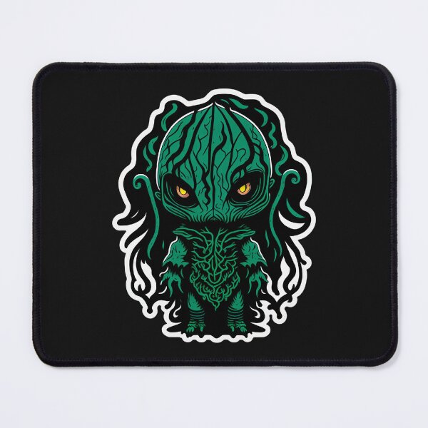 Item preview, Creepy cute green monster designed and sold by MetalSatyrShop.