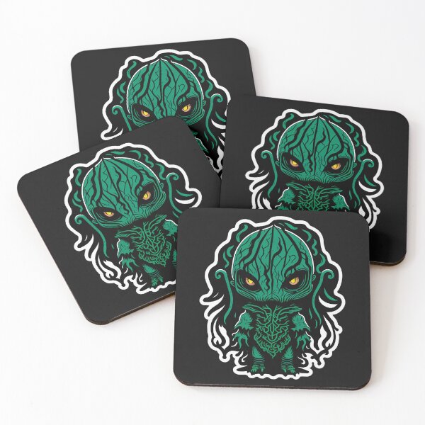 Item preview, Creepy cute green monster designed and sold by MetalSatyrShop.