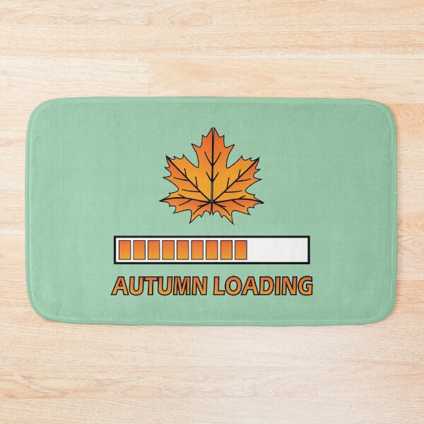 Item preview, Autumn season loading with orange maple leaf  designed and sold by Donutlovers.