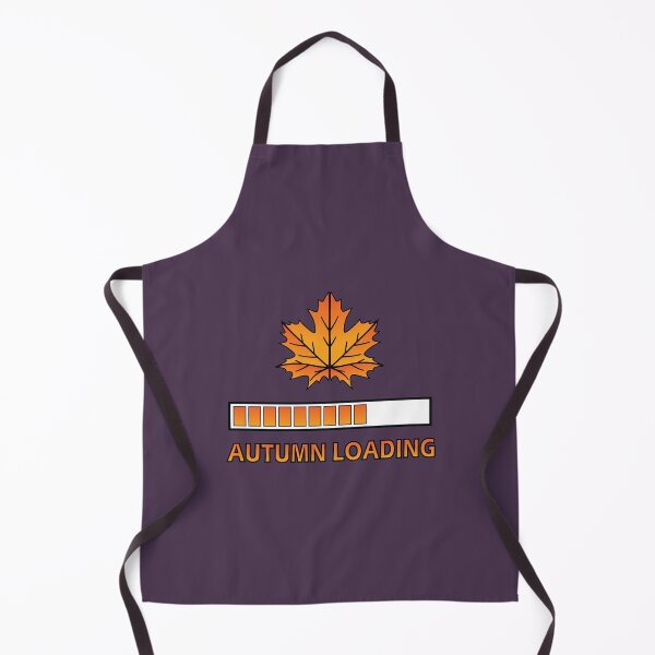 Item preview, Autumn season loading with orange maple leaf designed and sold by Donutlovers.