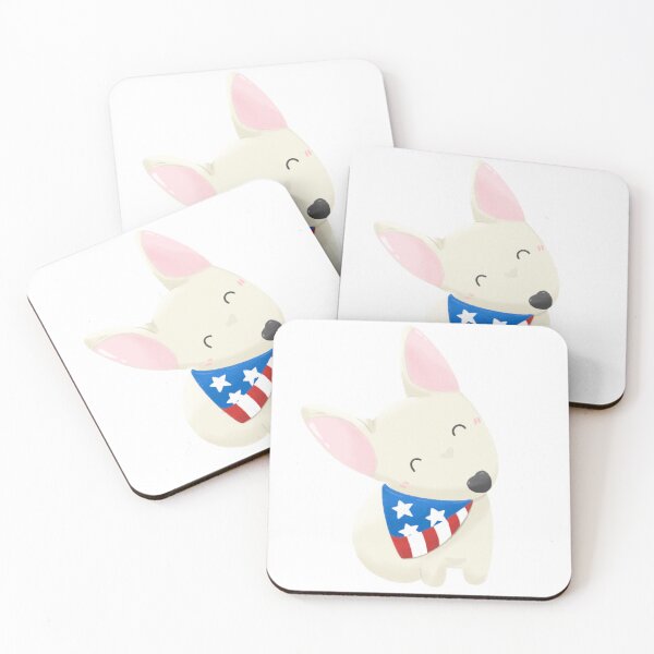 Item preview, Cute dog with USA bandannas cartoon  designed and sold by T. Jinmy.