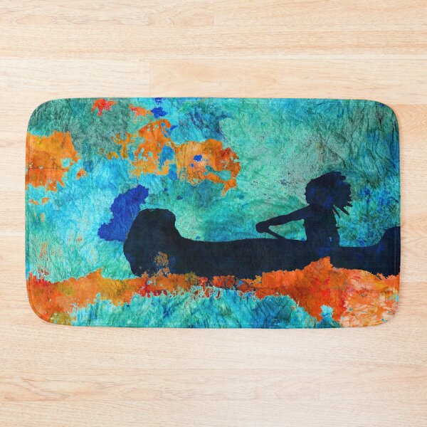 Item preview, Canoeing On Fire Lake Canoe Art designed and sold by Sharon Cummings Art.