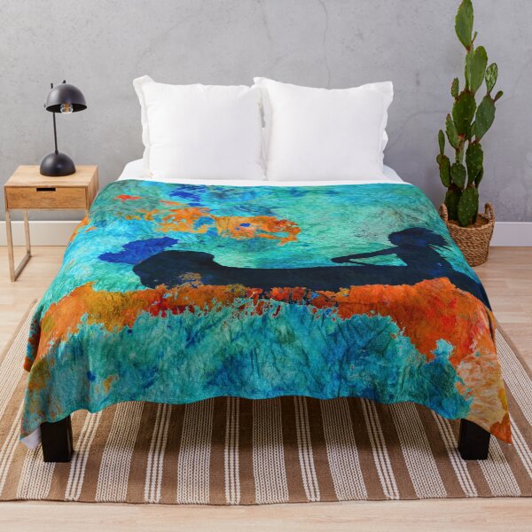 Item preview, Canoeing On Fire Lake Canoe Art designed and sold by Sharon Cummings Art.